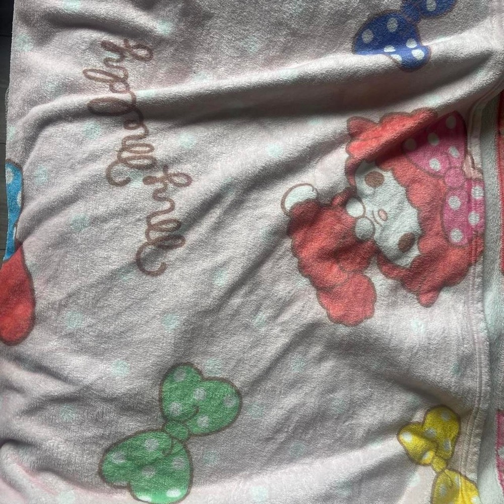 Sanrio Hello Kitty My Melody pink blanket